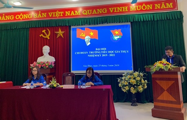 Đại hội Đoàn thanh niên Cộng sản Hồ Chí Minh trường TH Gia Thụy
